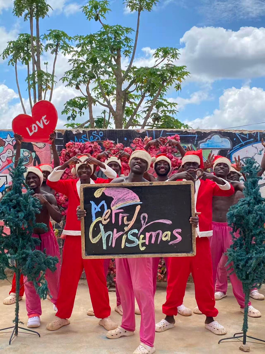 Christmas greeting video shot in Africa