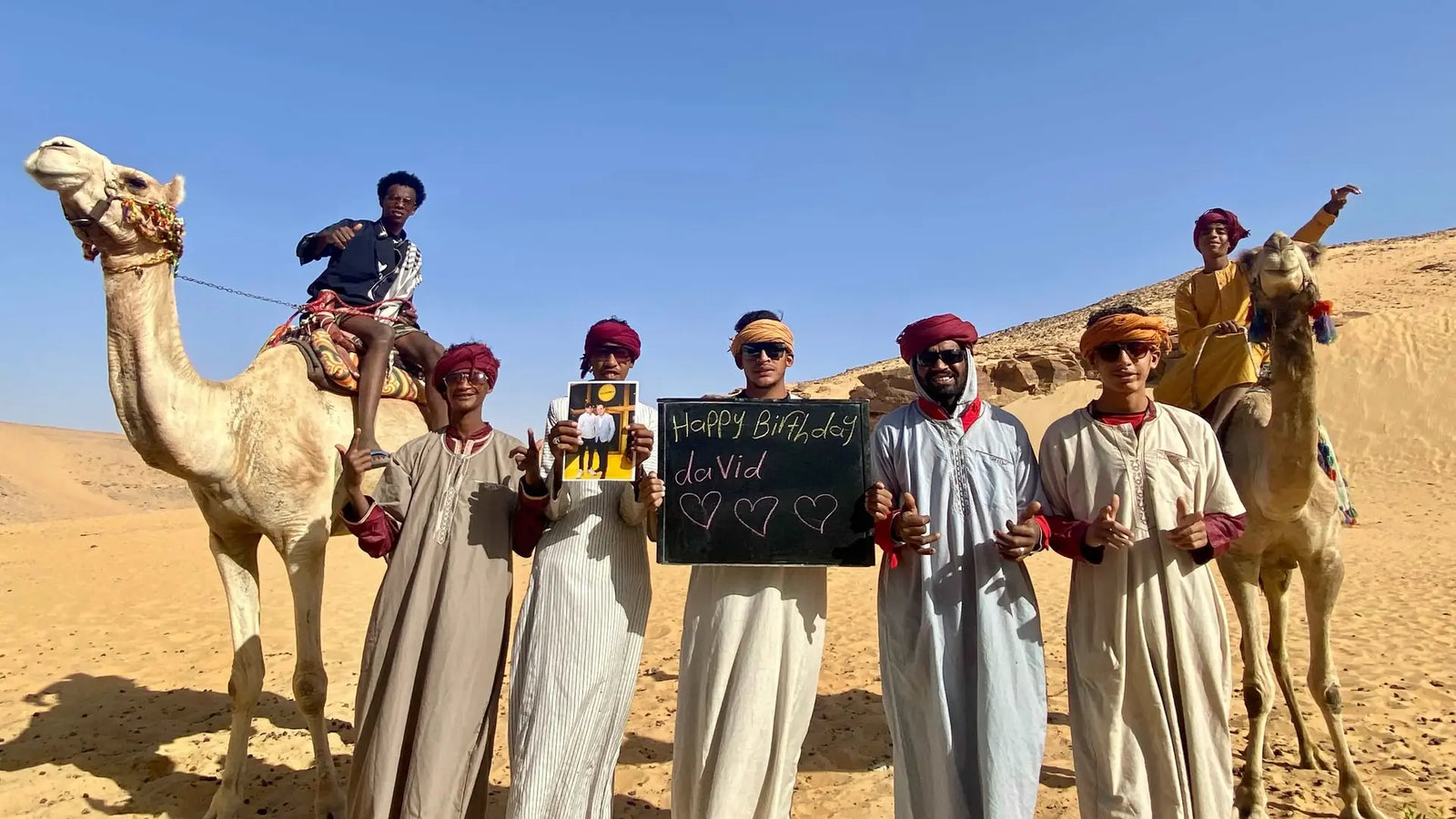 Greetings video from Sahara Desert