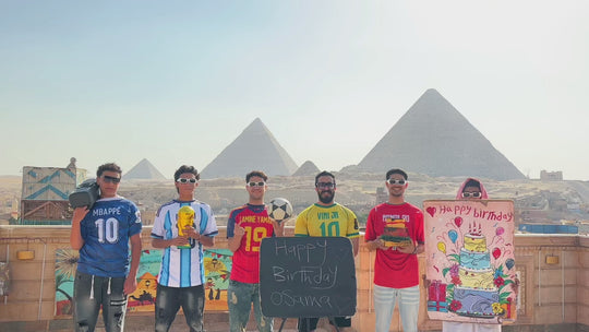 Greetings video from pyramids