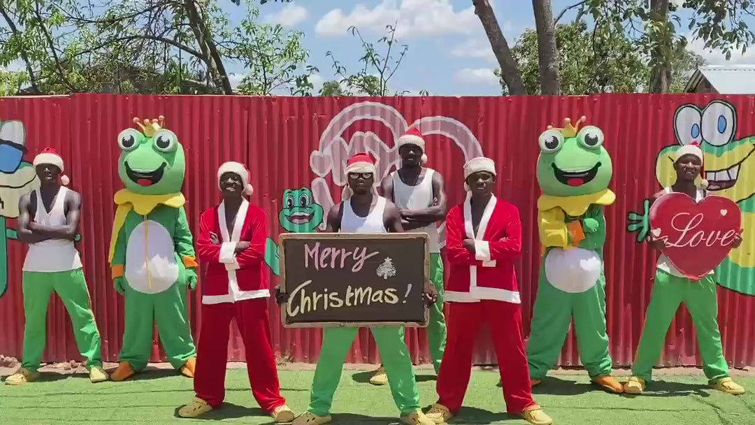 African dance Christmas greetings video