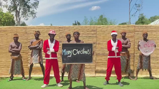 Xmas message video with African dance